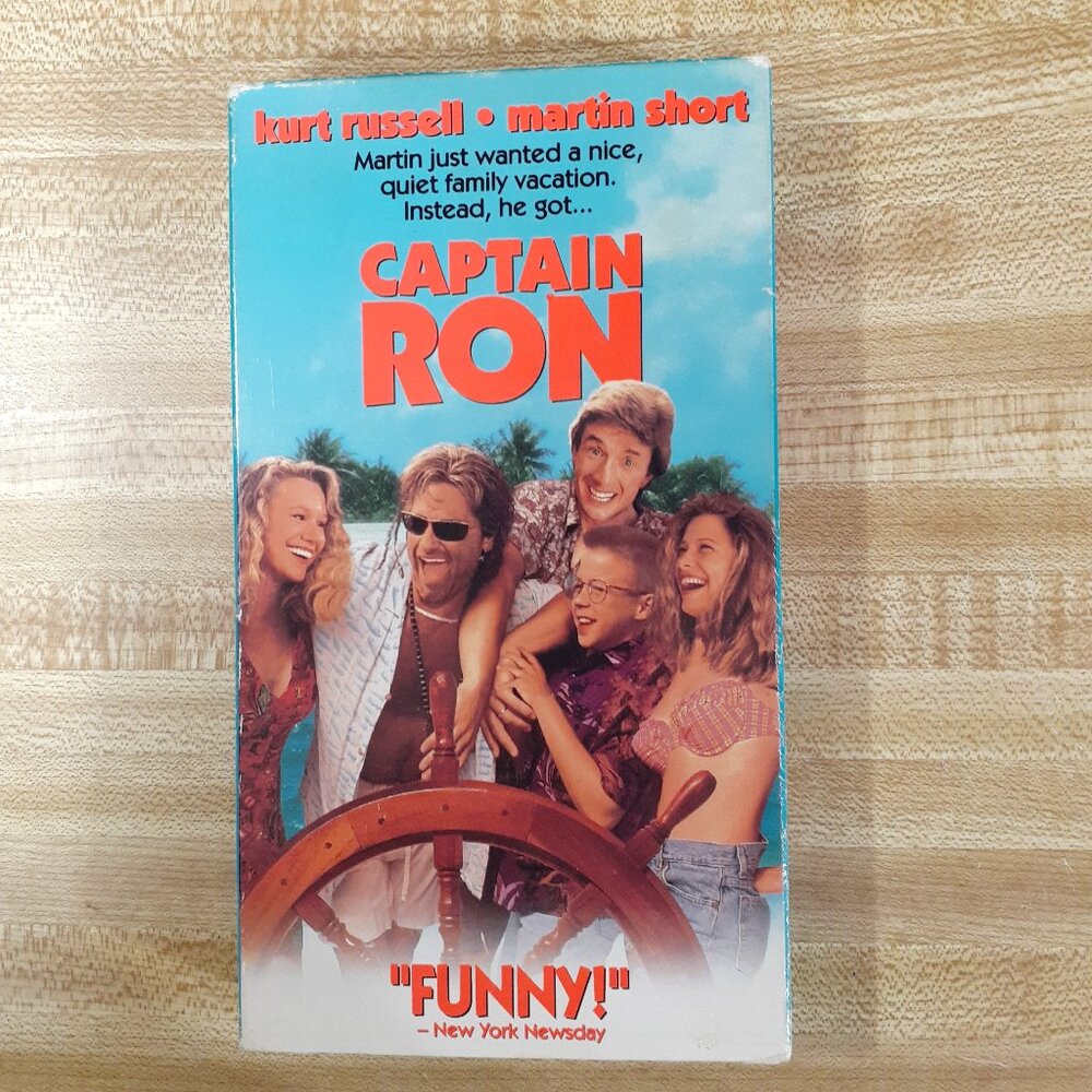 Captain Ron 1992 VHS Comedy Kurt Russell Martin Short Touchstone Disney Cult 90s